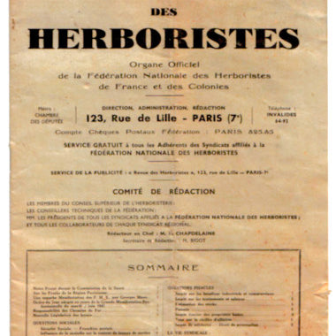 Revue des herboristes de 1947