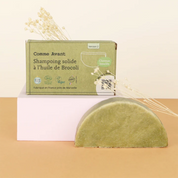 Shampooing solide à l'huile de Brocoli (Cheveux abîmes/bouclés)