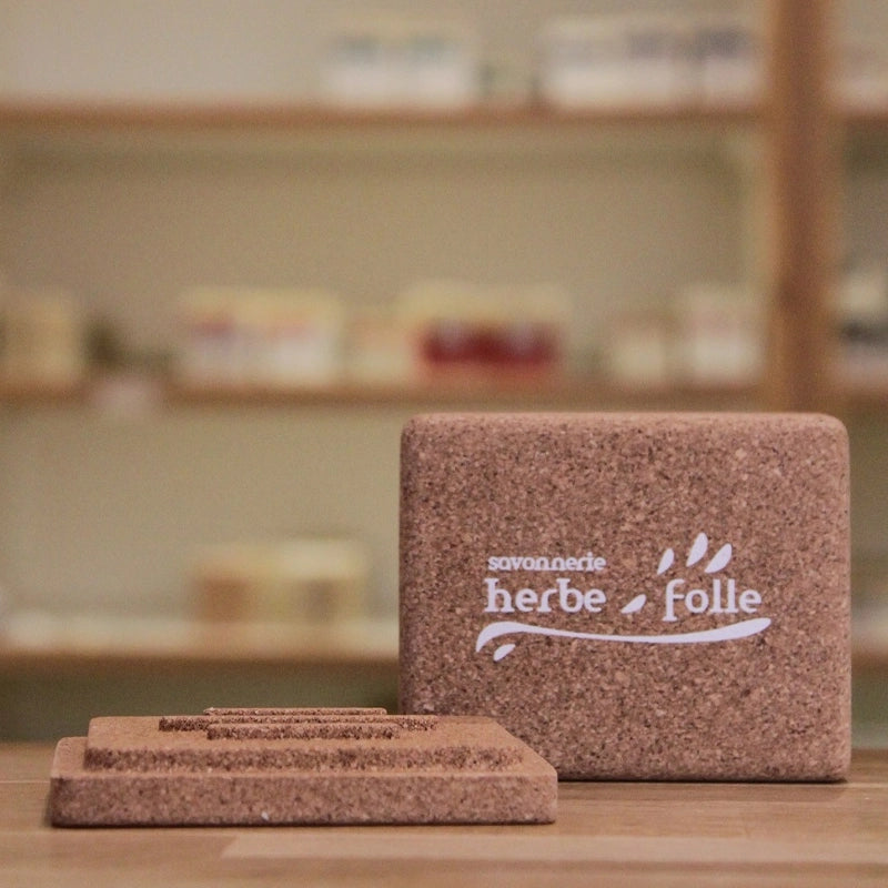 Boîte à savon de voyage en liège