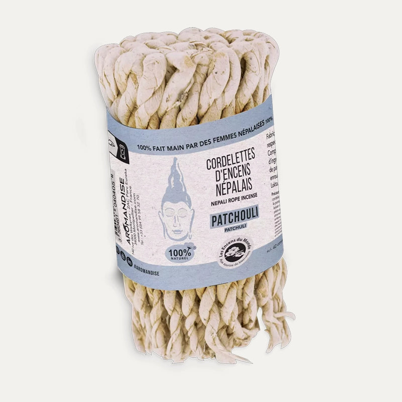 Newadhup Cordelettes Tresses encens Népalais 100% naturel - Patchouli
