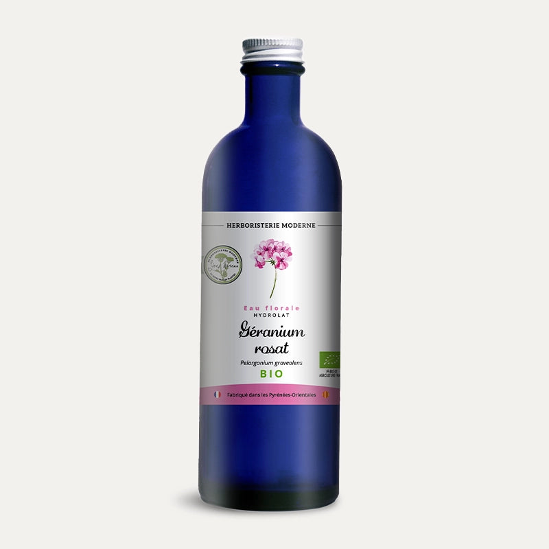 Hydrolat - Eau Florale - Géranium rosat BIO des Pyrénées-Orientales