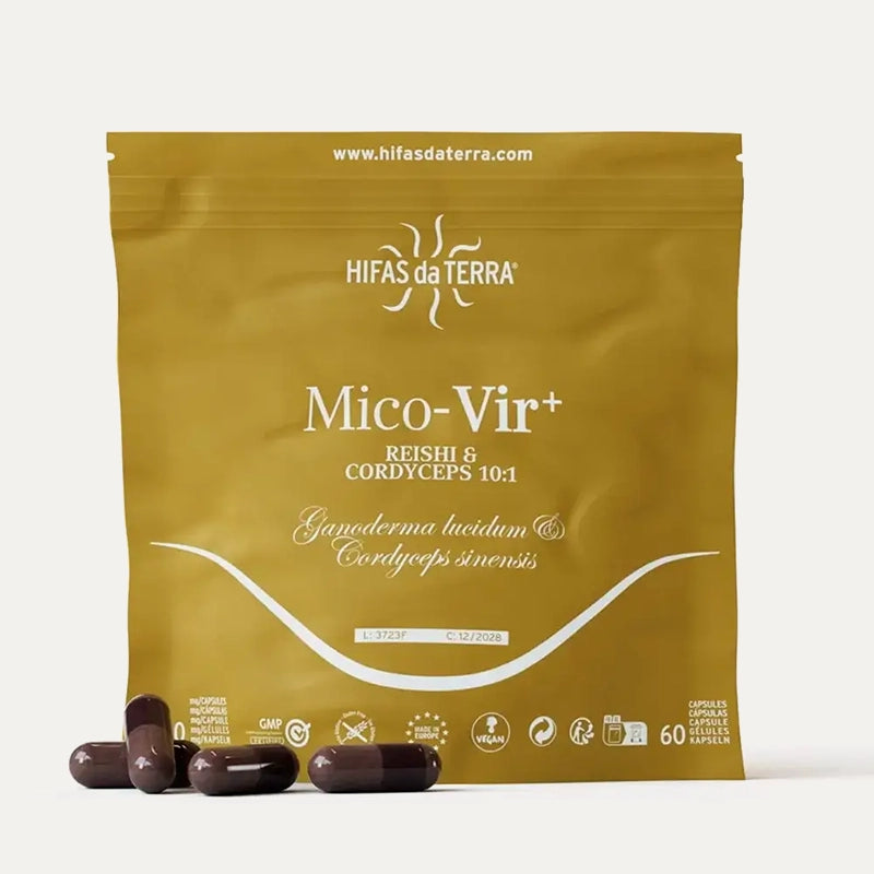 Mico-Vir+ - Complexe de Champignons en haute concentration Reishi & Cordyceps