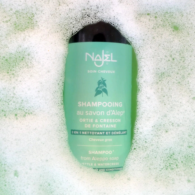 Shampoing au savon d'Alep cheveux gras