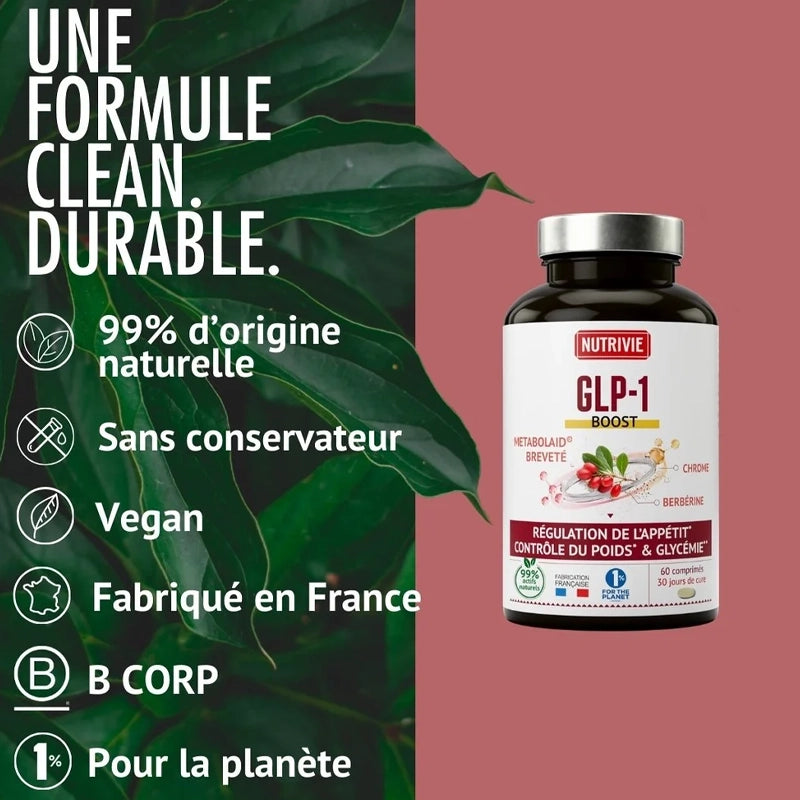 GLP-1 Boost Nutrivie – Satiété & Glycémie -  Herboristerie Moderne 