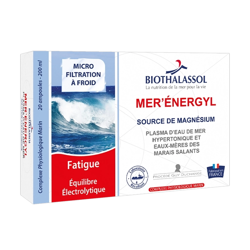 Mer'Énergyl Plasma d'eau de mer hypertonique (Ampoules)