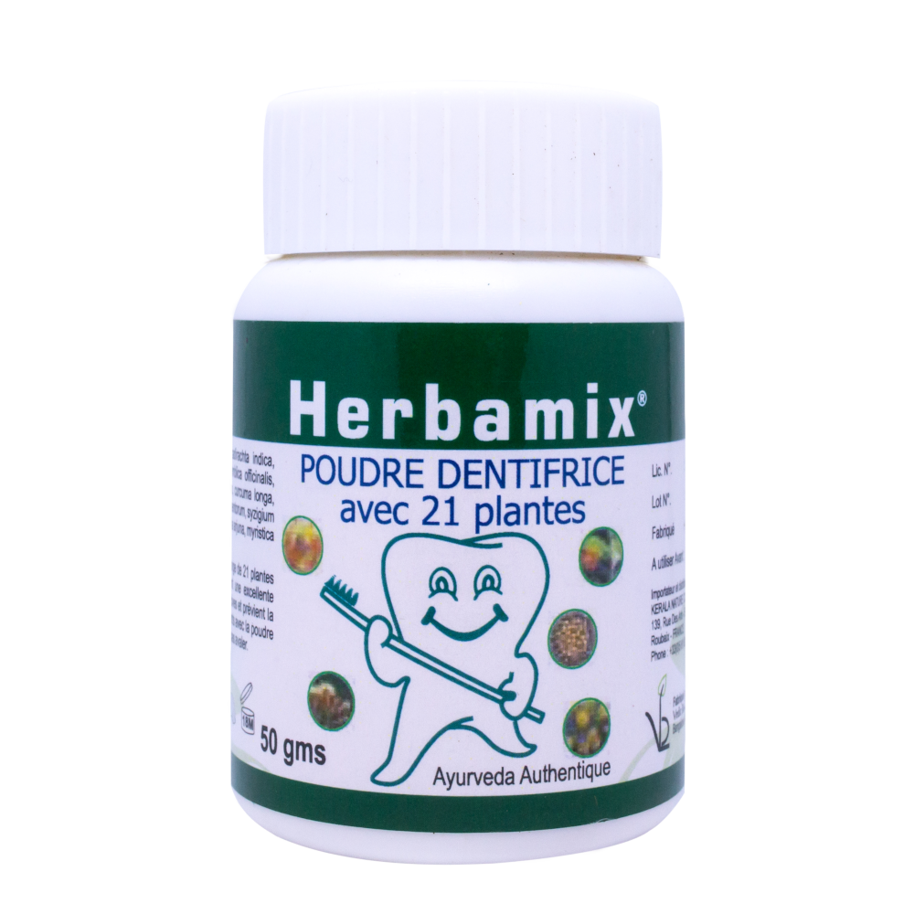Herbamix - Poudre dentifrice avec 21 plantes