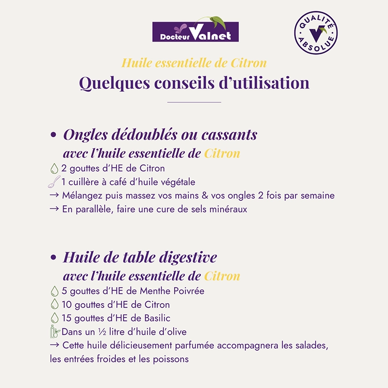 Huile essentielle Citron BIO