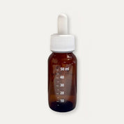 Flacon avec pipette en verre ambré 50 mL