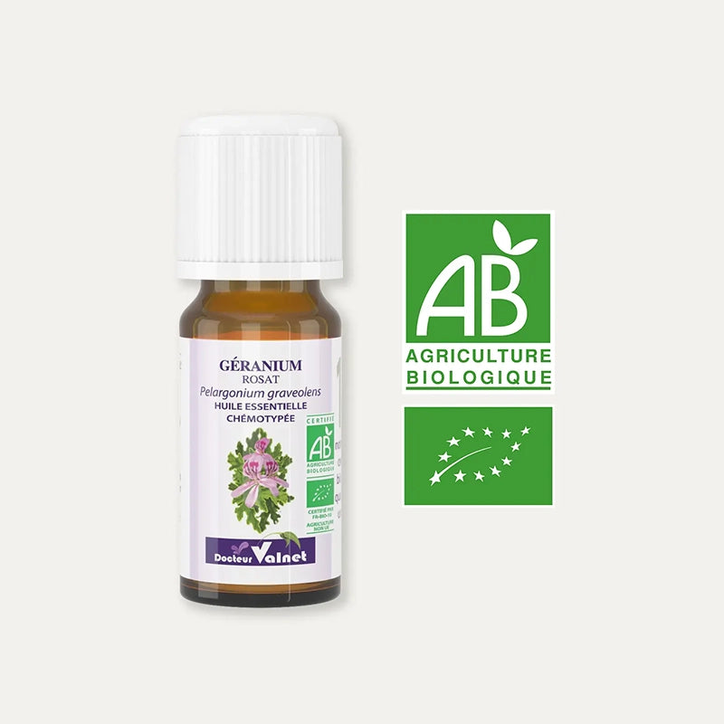 Huile essentielle Géranium rosat Bio Dr Valnet