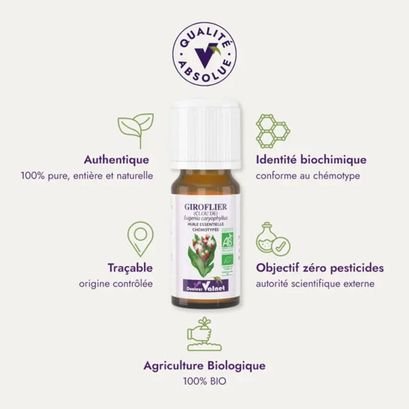 Huile essentielle Giroflier (Clou de Girofle) BIO