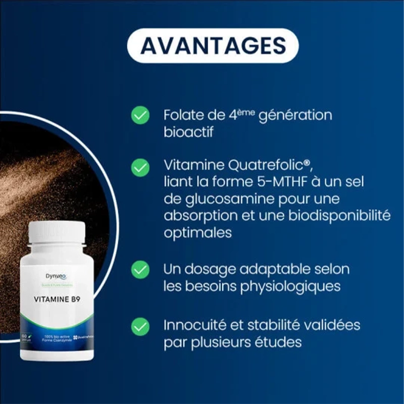 Vitamine B9 Quatrefolic® (Gélules)