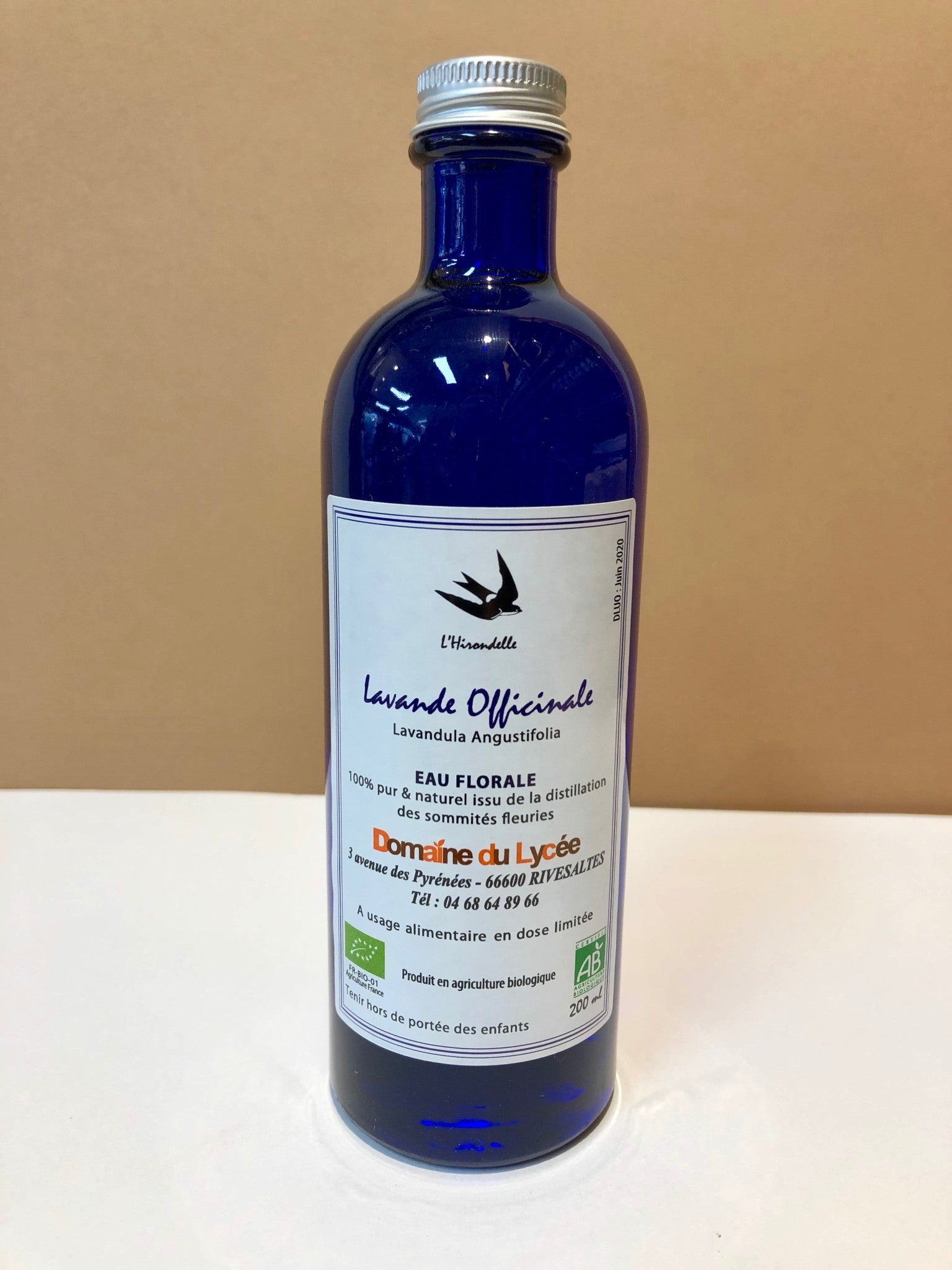 Hydrolat - Eau florale - Lavande Officinale BIO des Pyrénées-Orientales