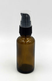 Flacon pompe en verre ambré 30 mL