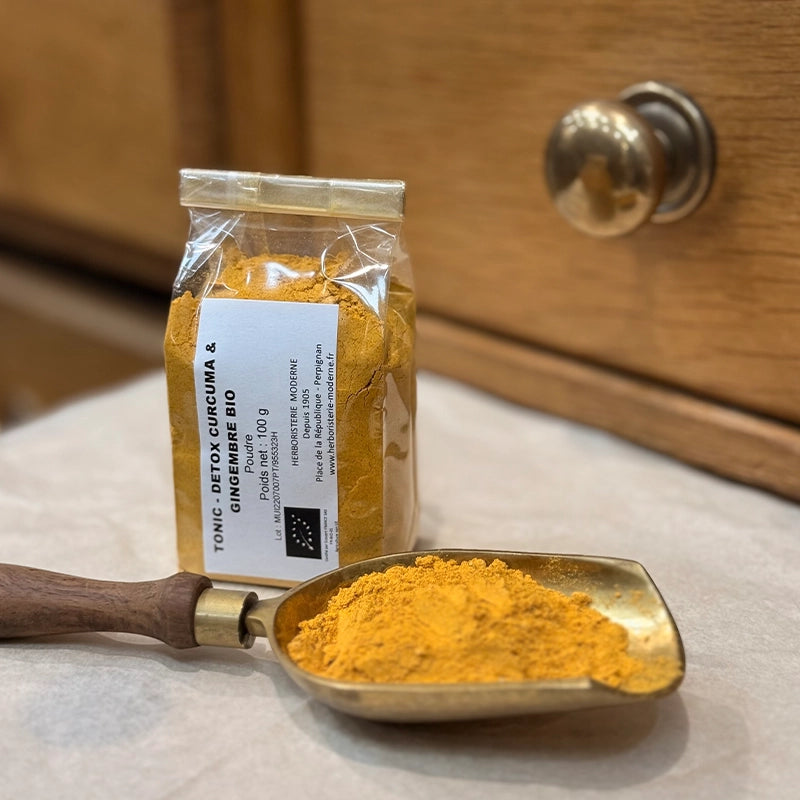 Tonic Detox Curcuma-Gingembre BIO (Poudre)