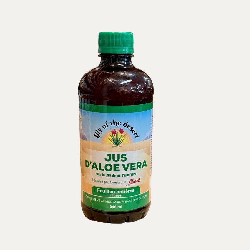 Pur Jus d'Aloe Vera à boire (feuilles entières)