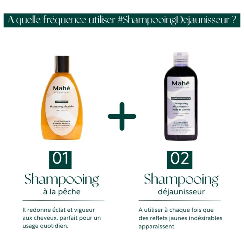 Shampoing déjaunisseur reflets lumière