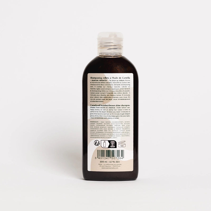 Shampooing reflets marron-noisette