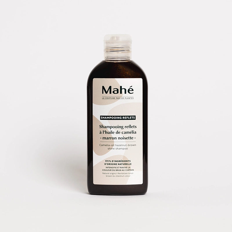 Shampooing reflets marron-noisette