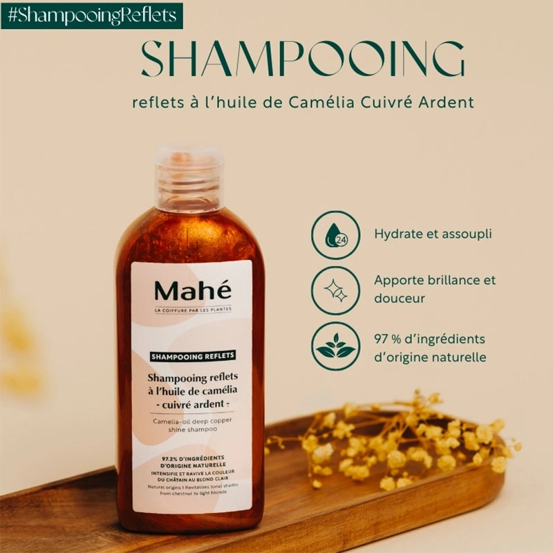 Shampooing reflets à l’huile de Camélia - cuivré ardent
