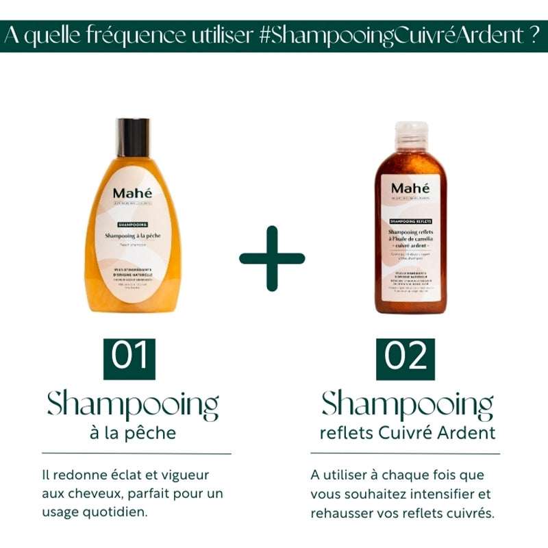 Shampooing reflets à l’huile de Camélia - cuivré ardent