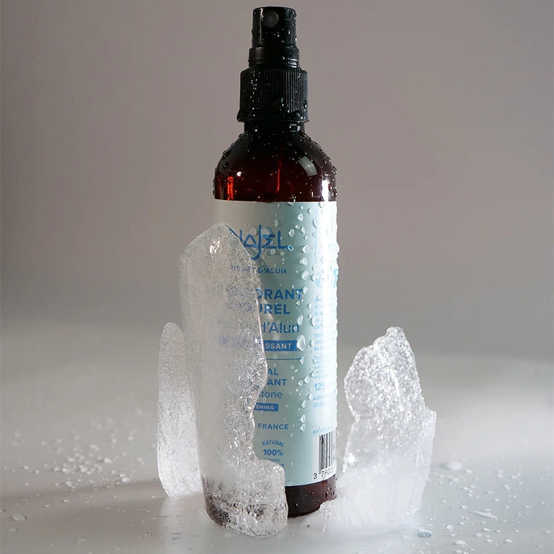 Spray liquide Pierre d'Alun naturelle - Déodorant (garantie sans sel d'aluminium)