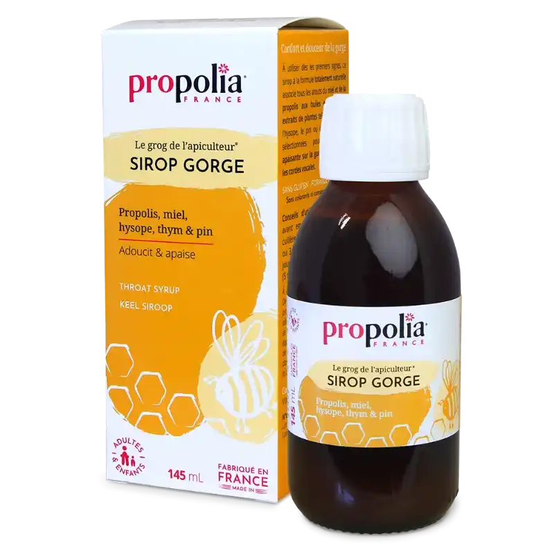 Sirop Gorge - Propolis, Miel & Citron "Le Grog de l'Apiculteur"