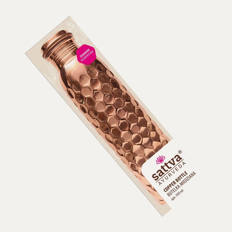 Bouteille en cuivre ayurvédique
